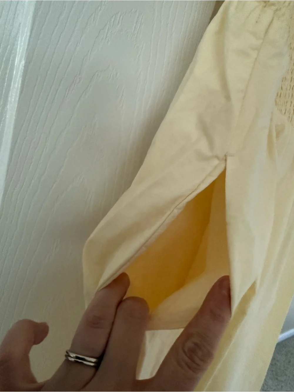New Quince Butter Yellow Smocked Sundress - Picture 3 of 5